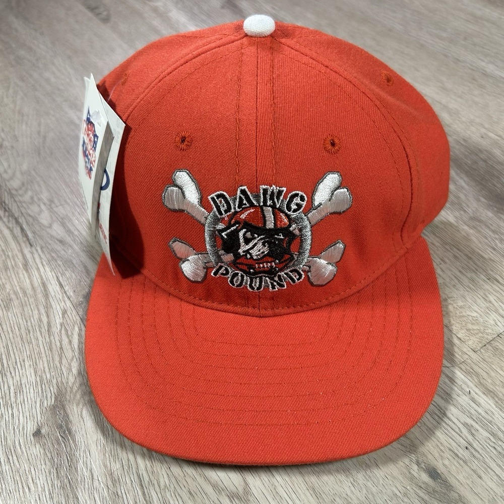 VTG Logo Athletic Cleveland Browns‎ Snapback Hat NFL Football NWT Orange Cap